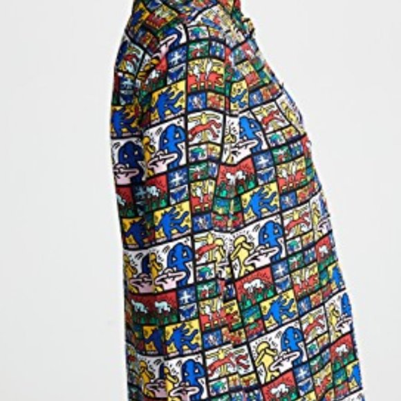 Alice + Olivia x Keith Haring Silk Shirt XS Small - Picture 8 of 8